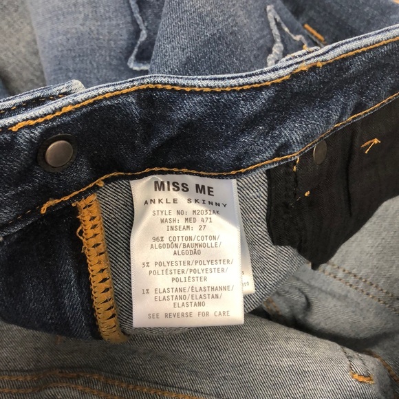 Miss Me Jeans ππ₯ Ankle Skinny - Picture 7 of 8